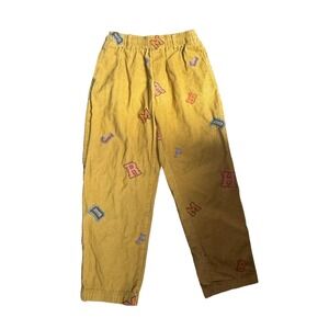 Urban Outfitters Corduroy Alphabet Embroidered Pants Women's Small